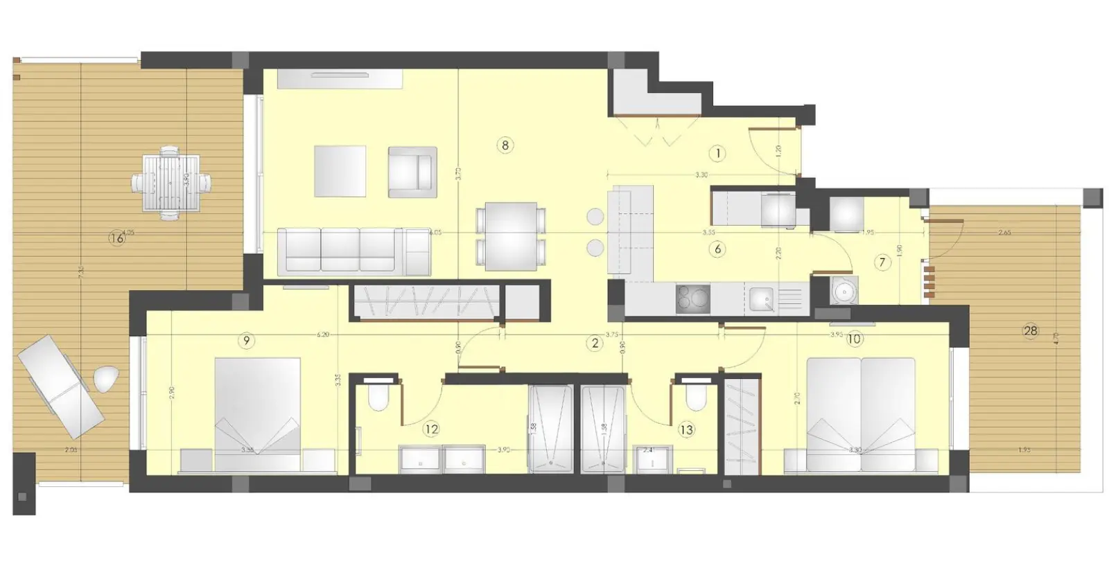 Venta de apartamento en planta baja en Bel Air 43