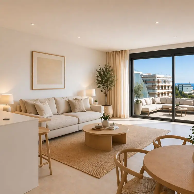 Sale of middle floor apartment in Estepona