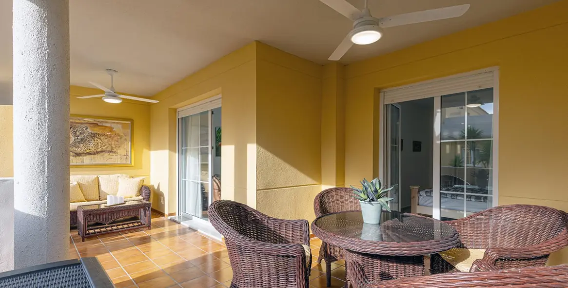 Short-term rent of ground floor apartment in Cabopino 12