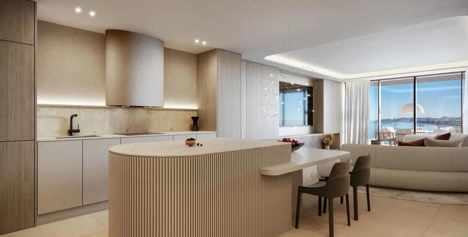 Venta de apartamento en planta media en Carvajal 7