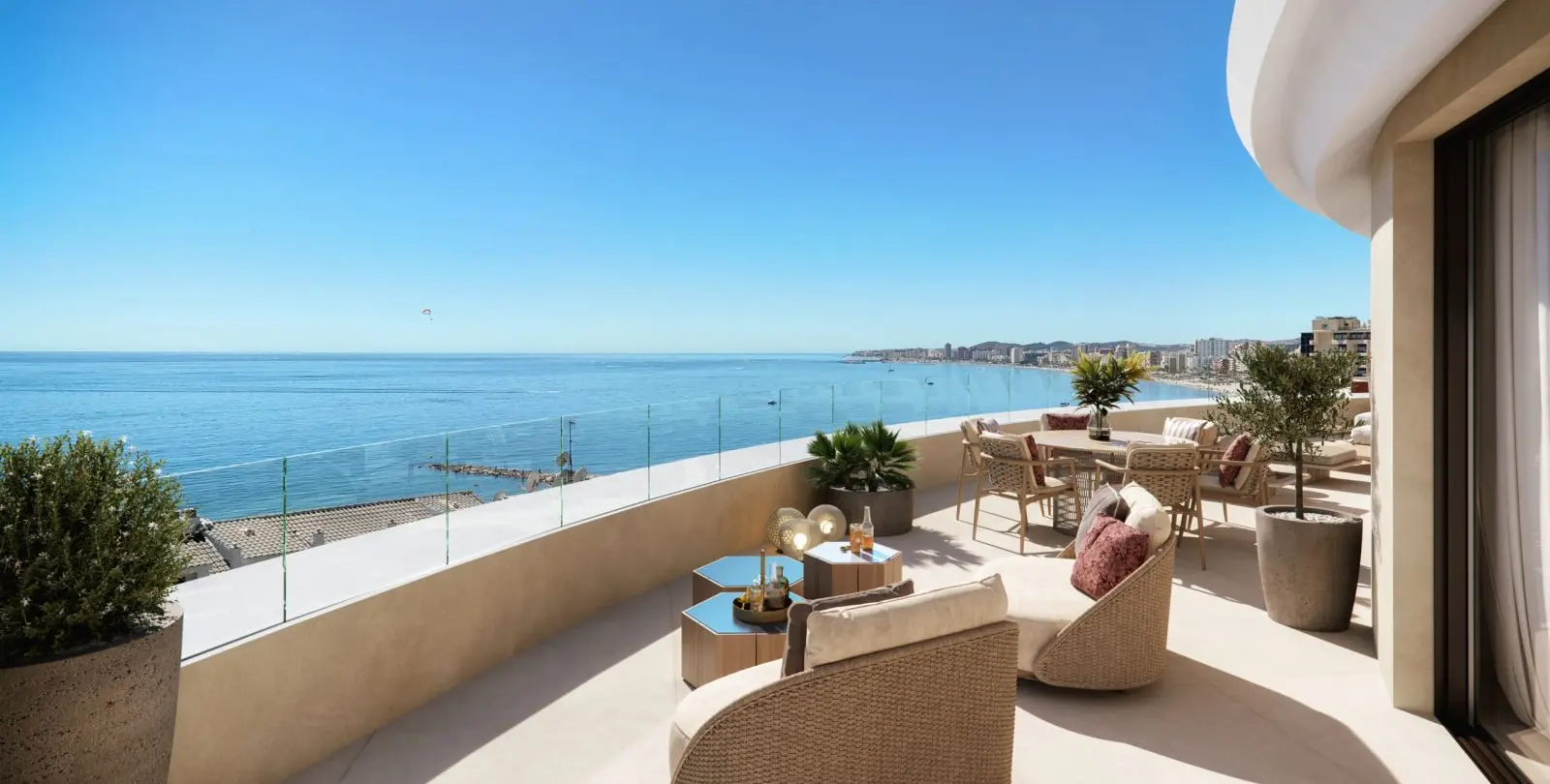 Venta de apartamento en planta media en Carvajal 12