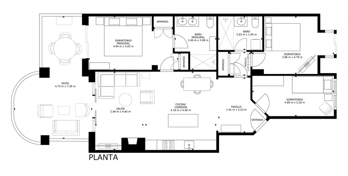 Venta de apartamento en planta baja en Guadalmina Alta 8