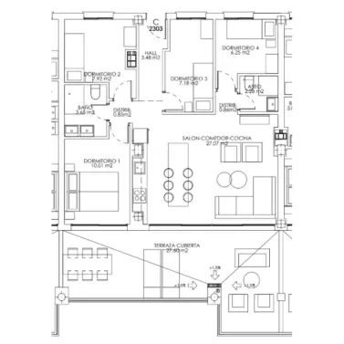 Venta de apartamento en planta media en Mijas Costa