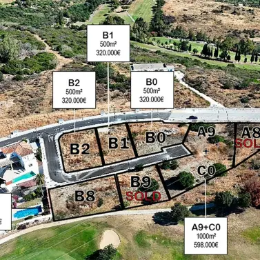 Venta de parcela residencial en Estepona
