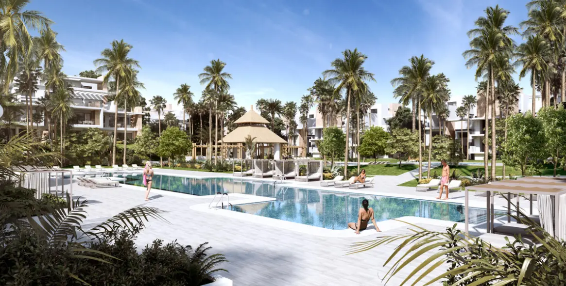 Venta de apartamento en planta baja en New Golden Mile 3