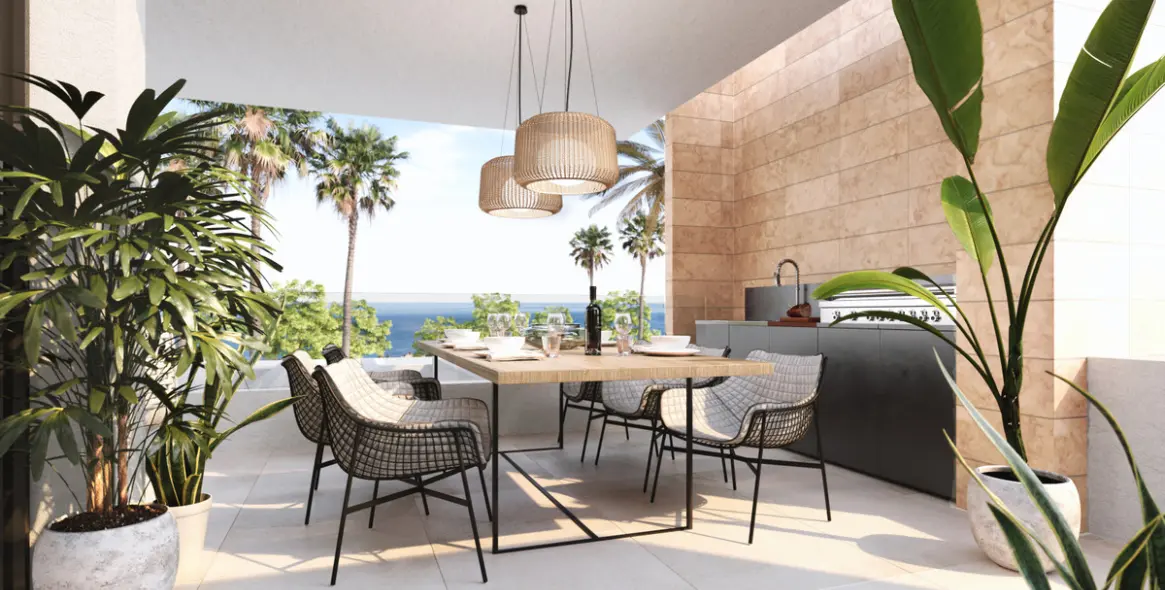 Venta de apartamento en planta baja en New Golden Mile 18