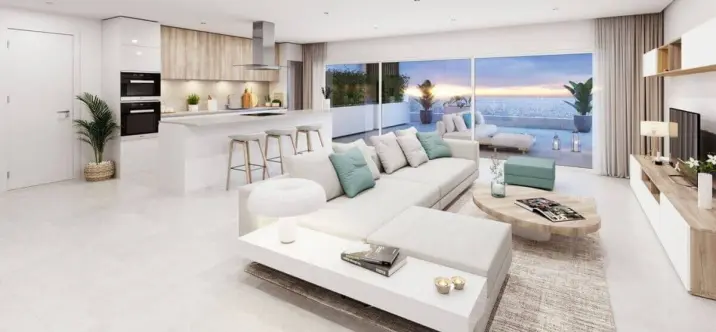 Venta de apartamento en planta media en Estepona 1