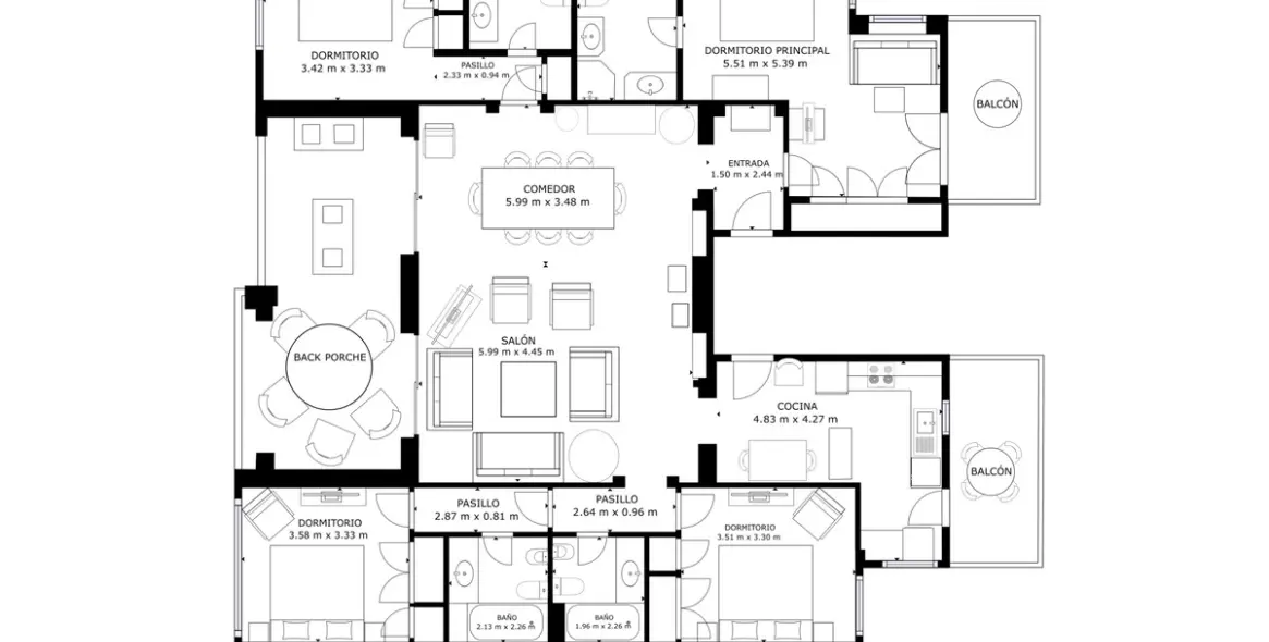 Venta de apartamento en planta media en Guadalmina Alta 34