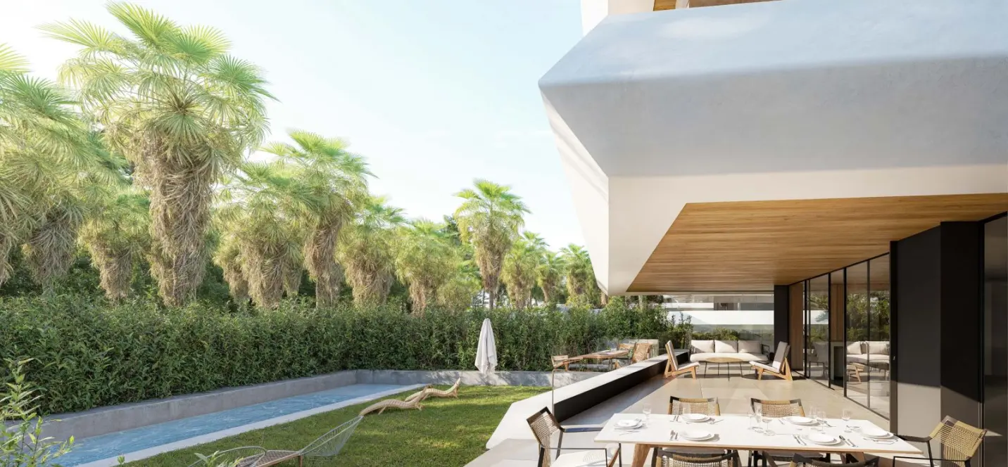Sale of ground floor apartment in New Golden Mile 2