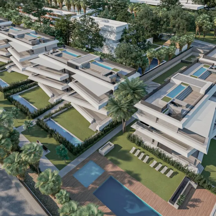 Venta de apartamento en planta media en New Golden Mile