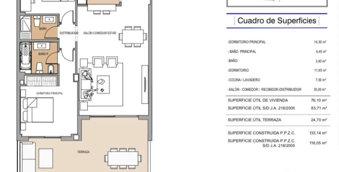 Sale of middle floor apartment in Doña Julia 75