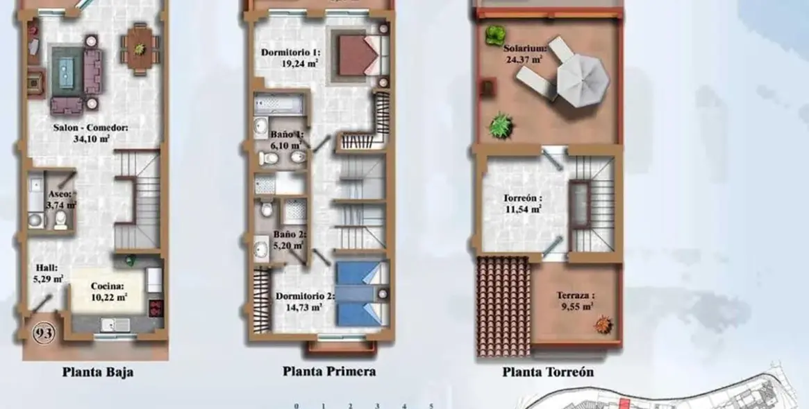 Sale of townhouse in Lauro Golf 16