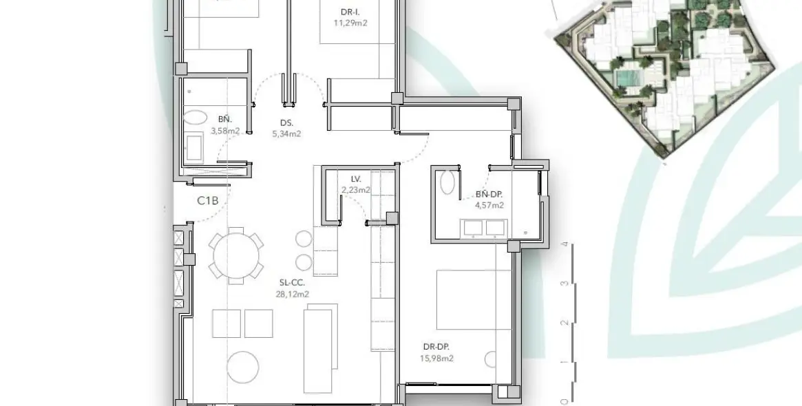 Venta de apartamento en planta media en Estepona 29