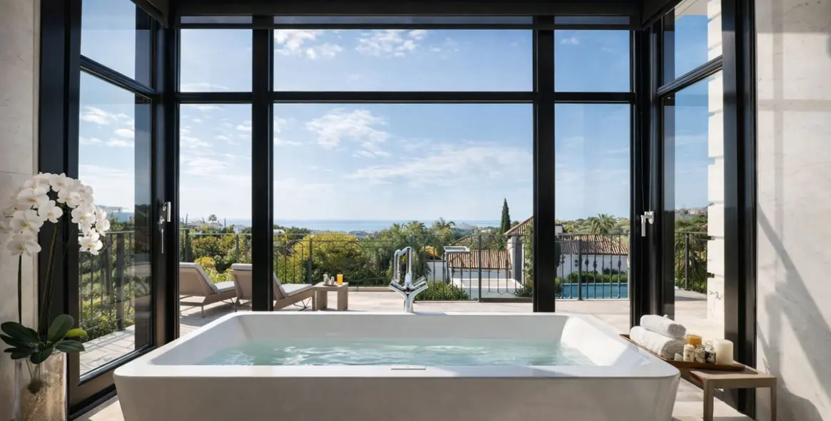 Alquiler a largo plazo de villa independiente en Benahavís 28