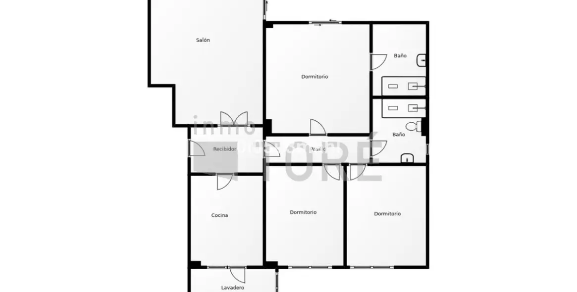 Sale of middle floor apartment in El Palo 43