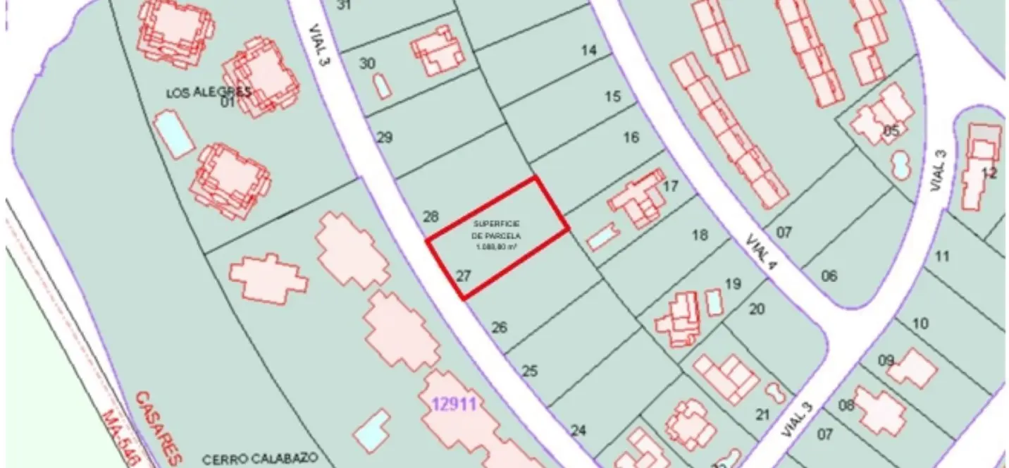 Venta de parcela residencial en Casares Playa 3