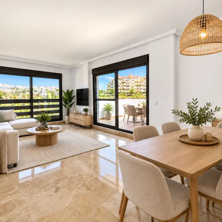 Venta de apartamento en planta media en New Golden Mile