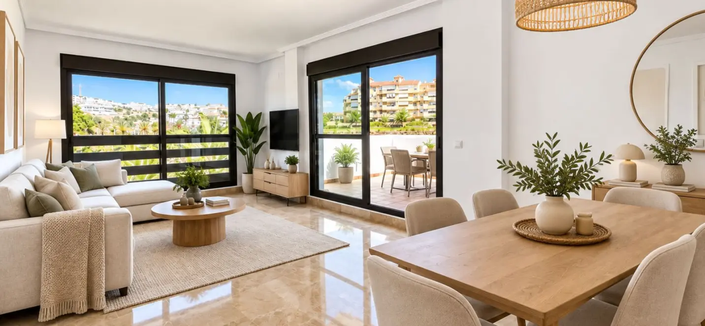 Venta de apartamento en planta media en New Golden Mile 0