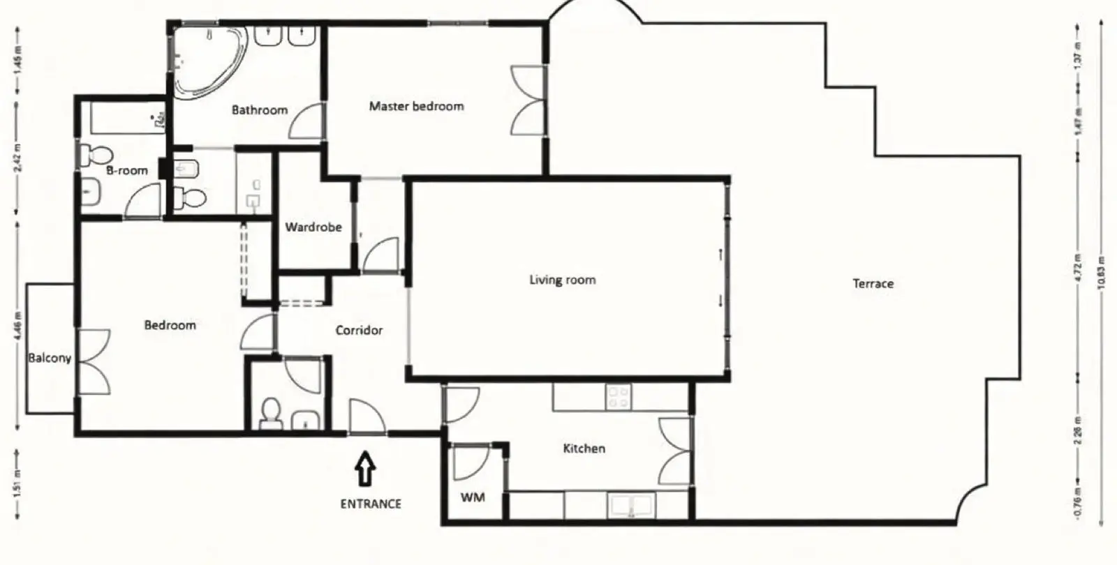 Sale of middle floor apartment in Casares Playa 7