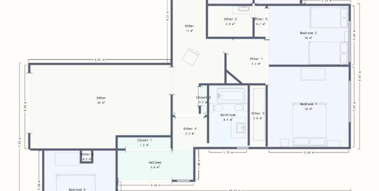 Sale of middle floor apartment in Torrequebrada 26