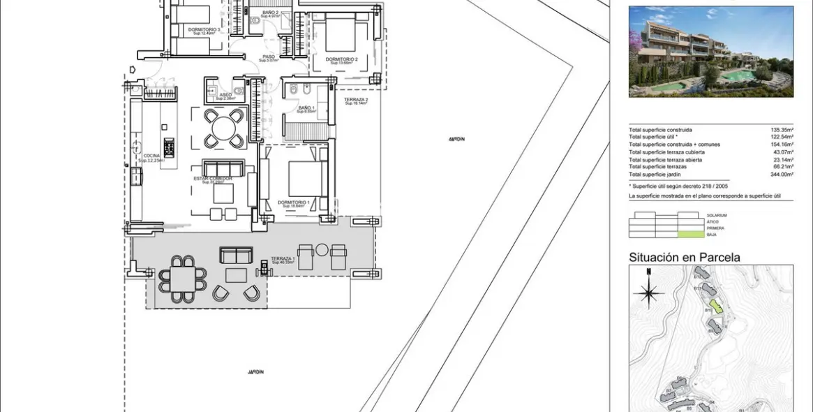 Продажа апартаментов на первом этаже в La Quinta 34