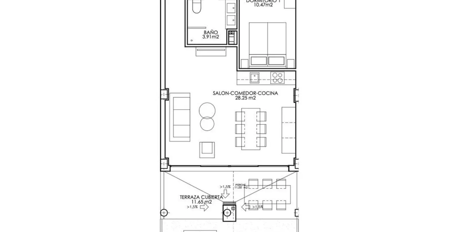 Продажа апартаментов на первом этаже в Mijas 35