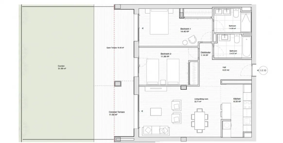 Продажа апартаментов на первом этаже в Estepona 2