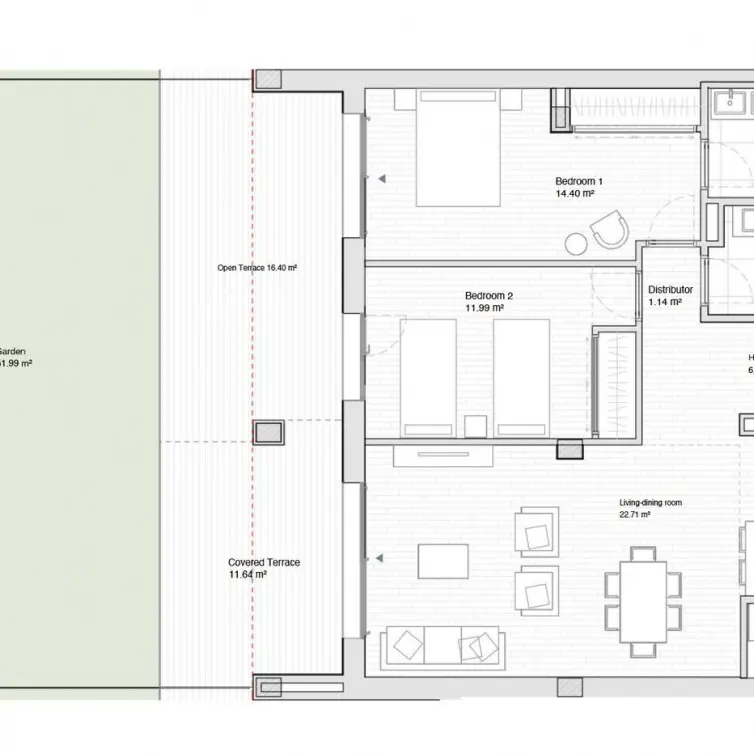 Venta de apartamento en planta baja en Estepona