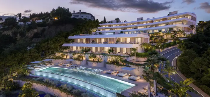 Venta de apartamento en planta media en Benahavís 1