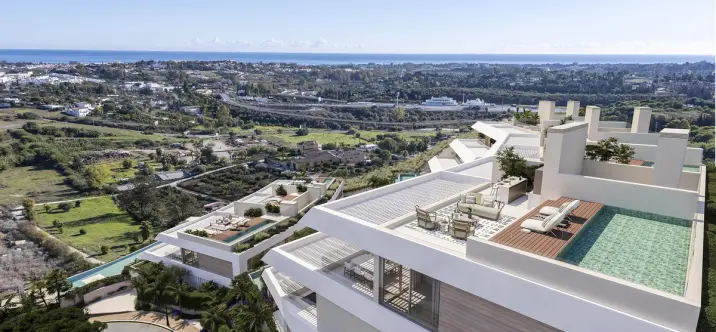 Venta de apartamento en planta media en Benahavís 2