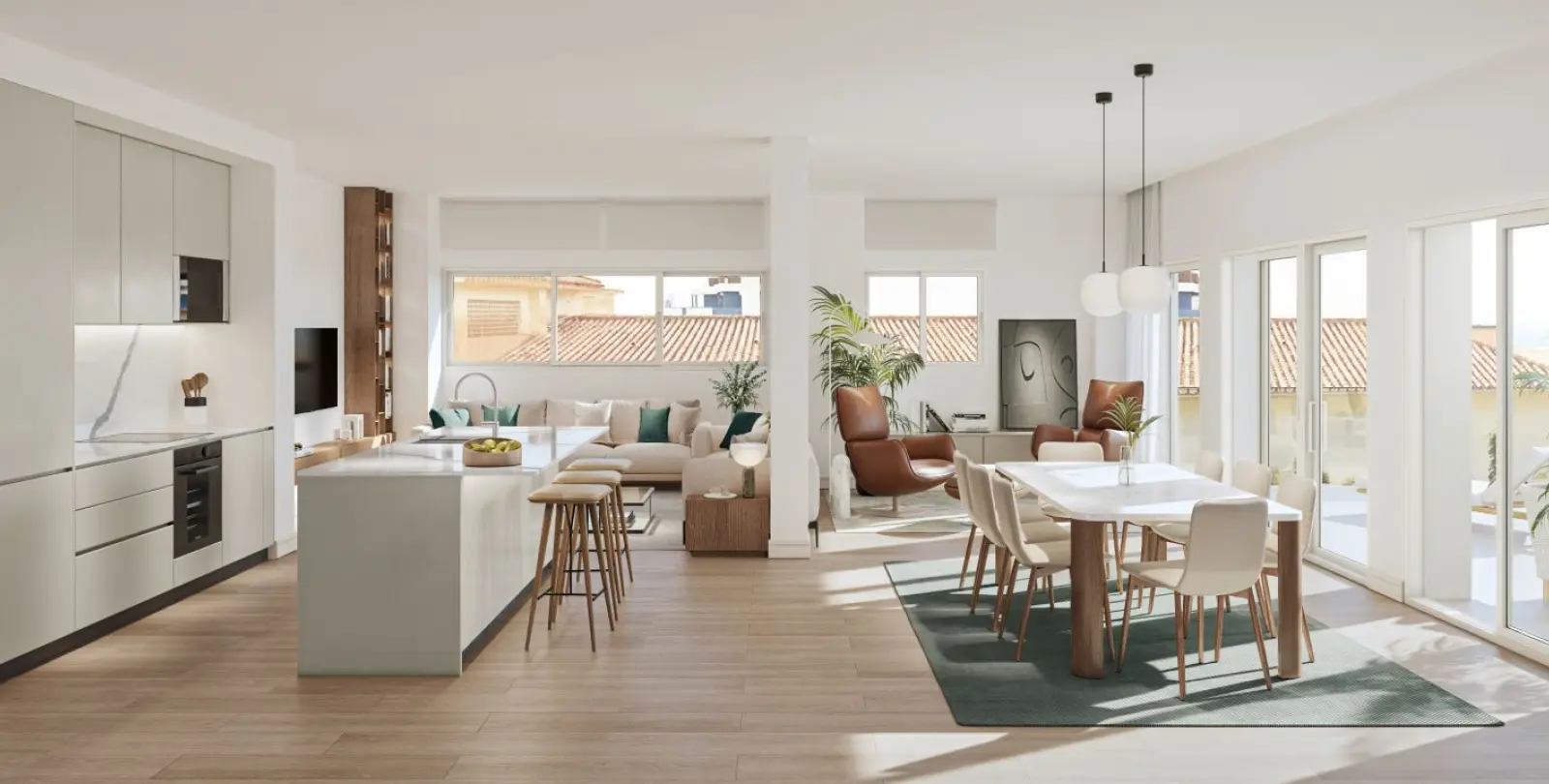 Продажа двухуровневых апартаментов в Málaga Este 3
