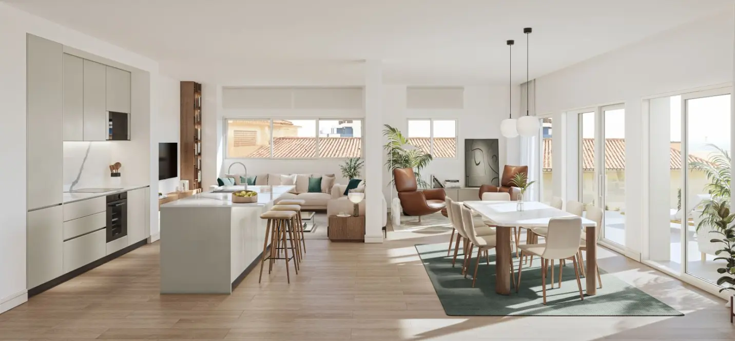 Продажа двухуровневых апартаментов в Málaga Este 2
