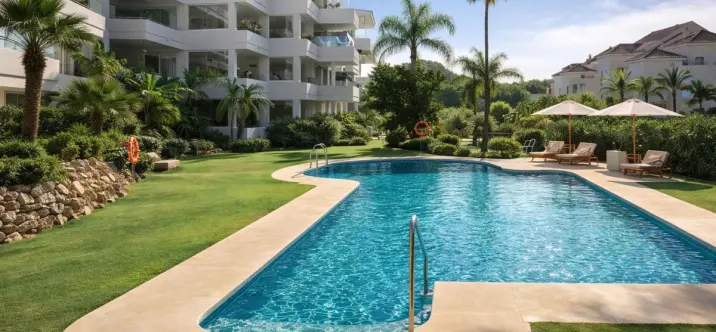 Краткосрочная аренда апартаментов на среднем этаже в Elviria 0