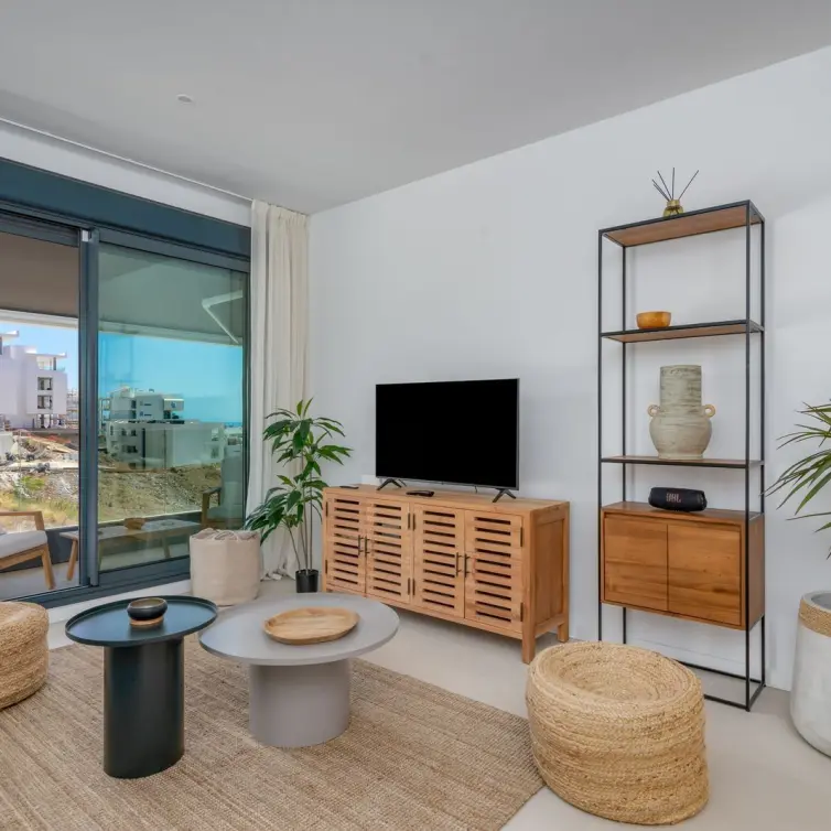 Venta de apartamento en planta media en Higueron