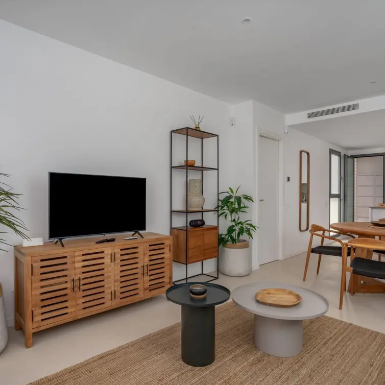 Venta de apartamento en planta media en Higueron