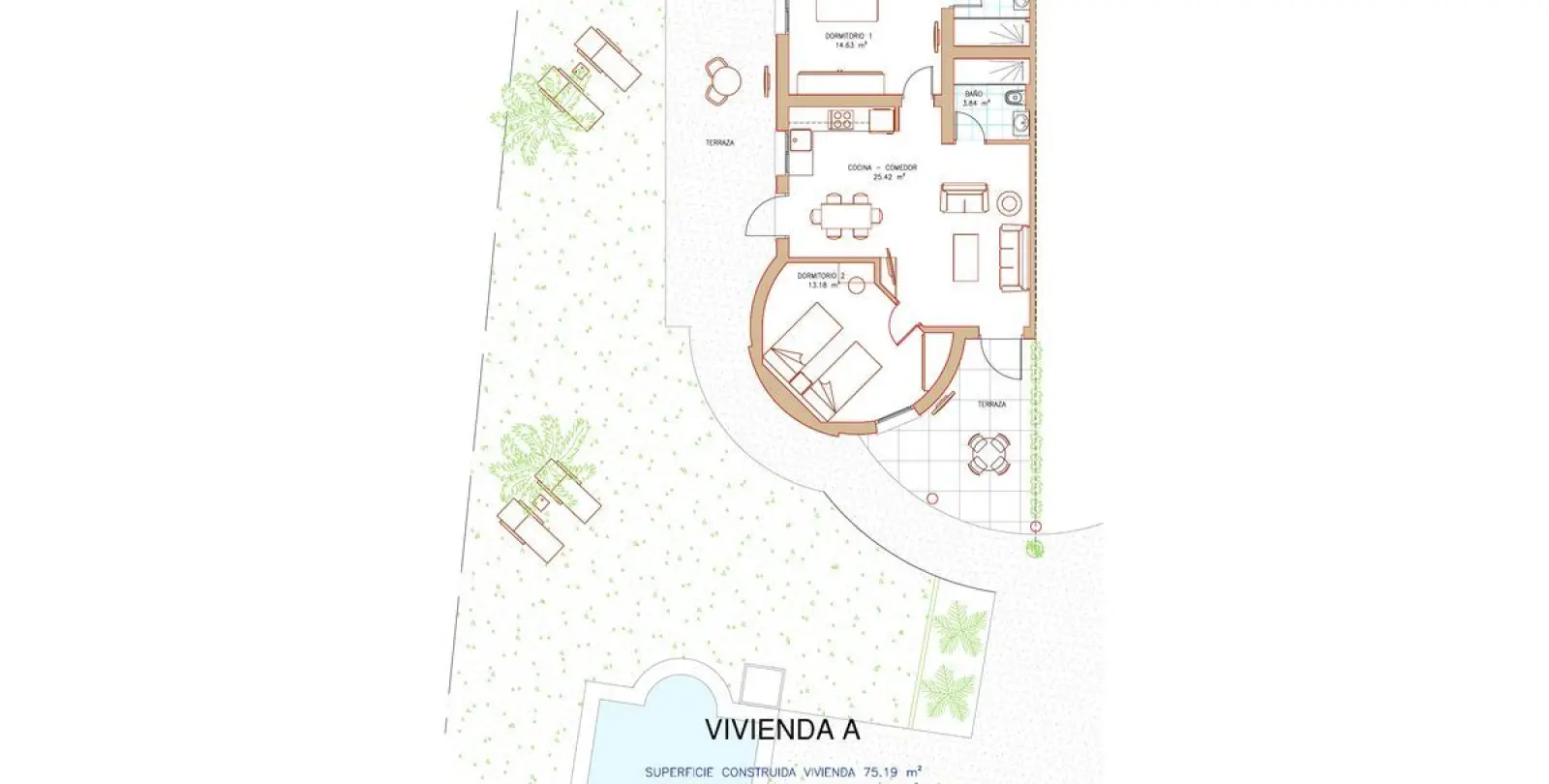 Venta de apartamento en planta baja en El Faro 11