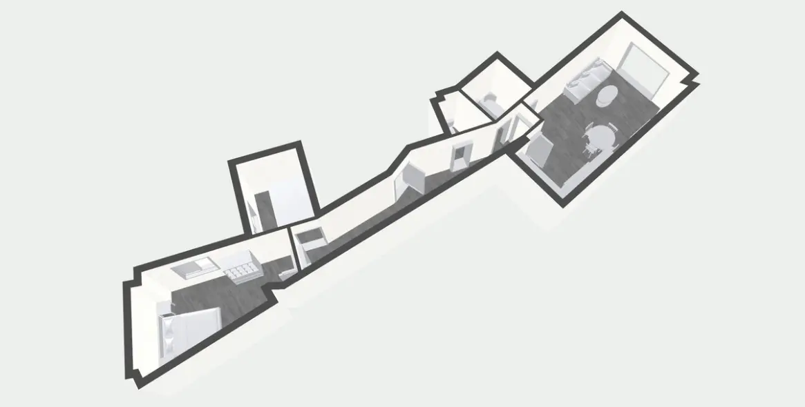 Venta de apartamento en planta media en La Merced 25