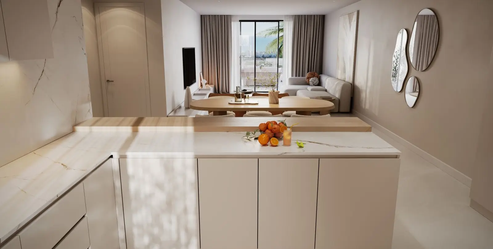 Sale of ground floor apartment in New Golden Mile 9