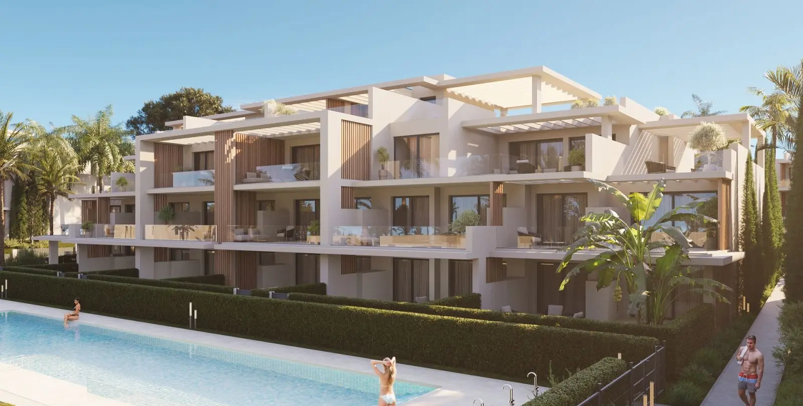 Sale of ground floor apartment in New Golden Mile 55
