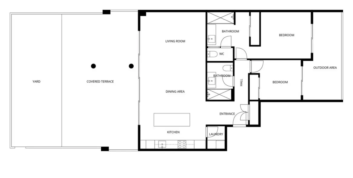 Venta de apartamento en planta baja en Higueron 26