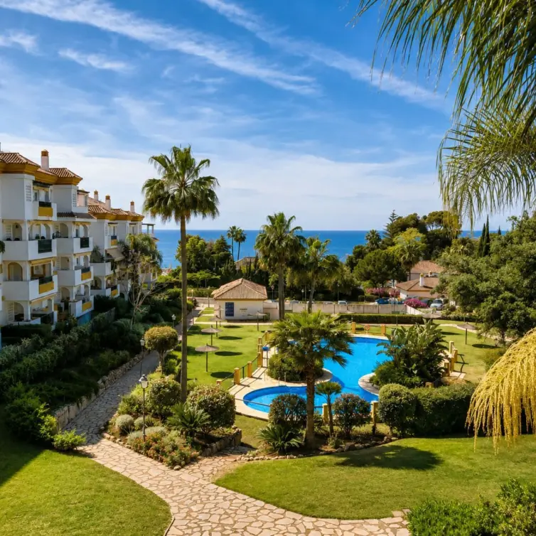 Venta de apartamento en planta media en The Golden Mile