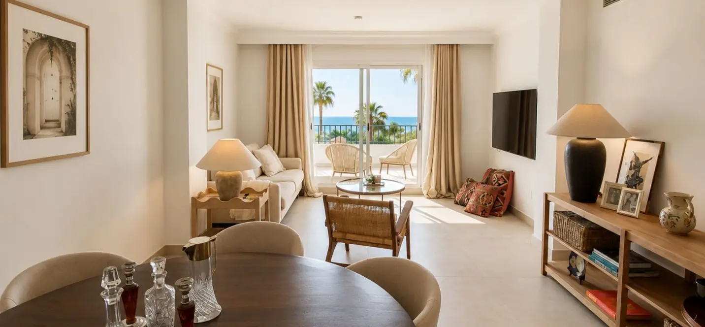 Venta de apartamento en planta media en The Golden Mile 3
