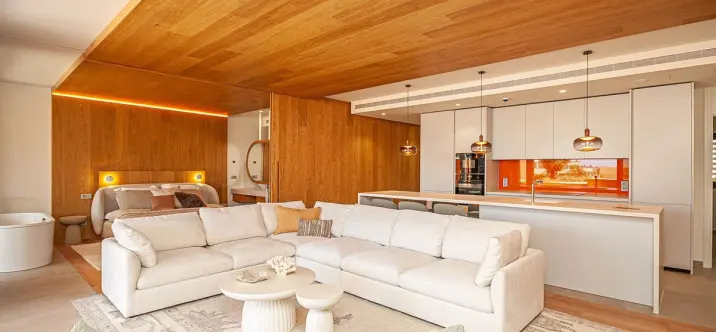 Venta de apartamento en planta media en Higueron 1