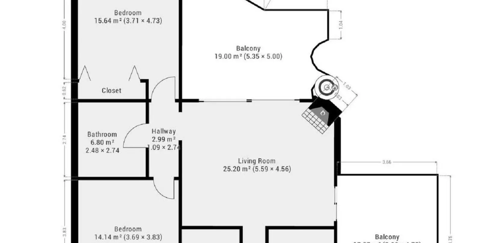 Sale of middle floor apartment in Calahonda 25