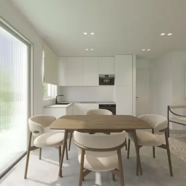 Venta de apartamento en planta media en El Faro