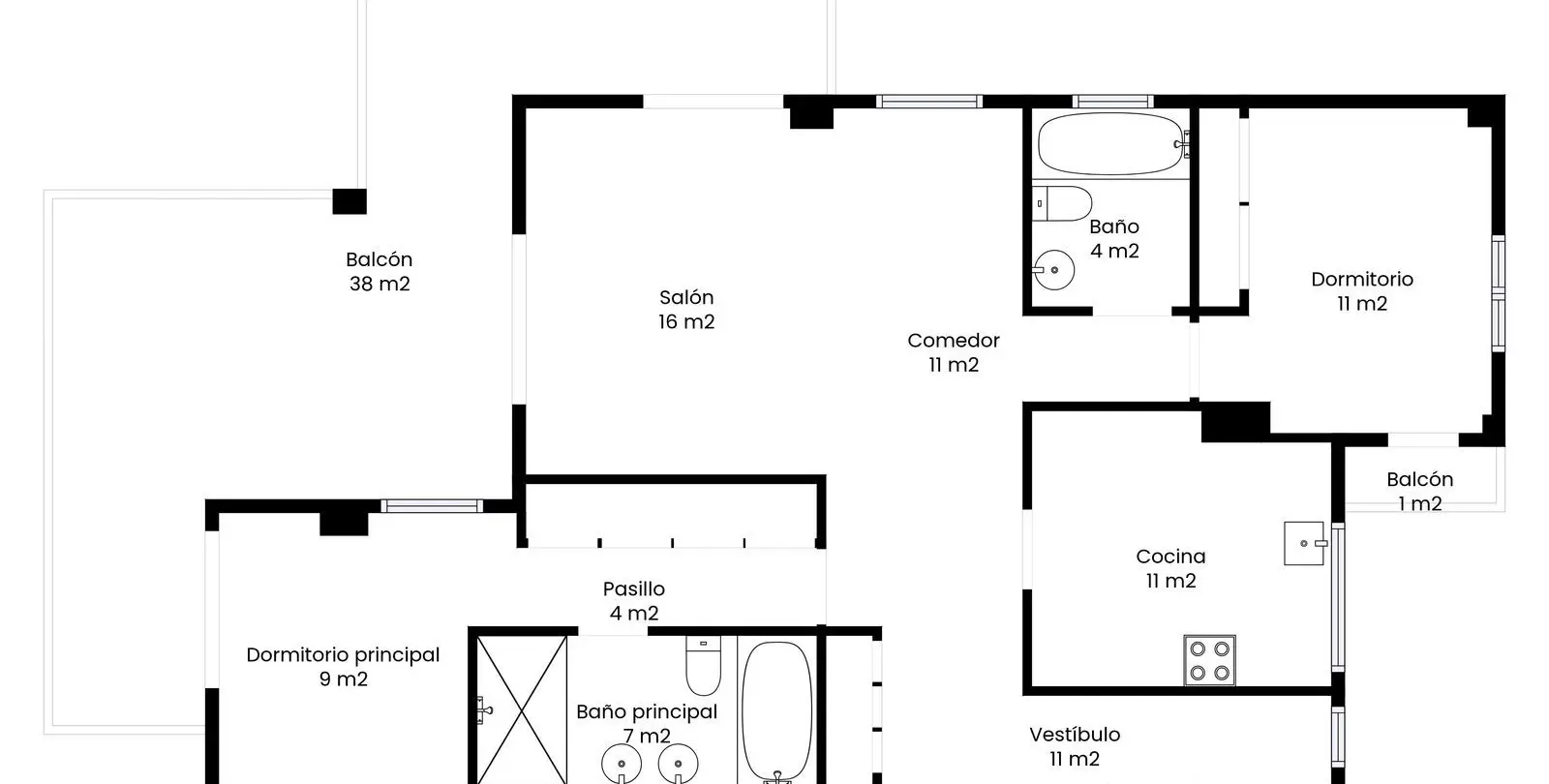 Sale of middle floor apartment in Selwo 39