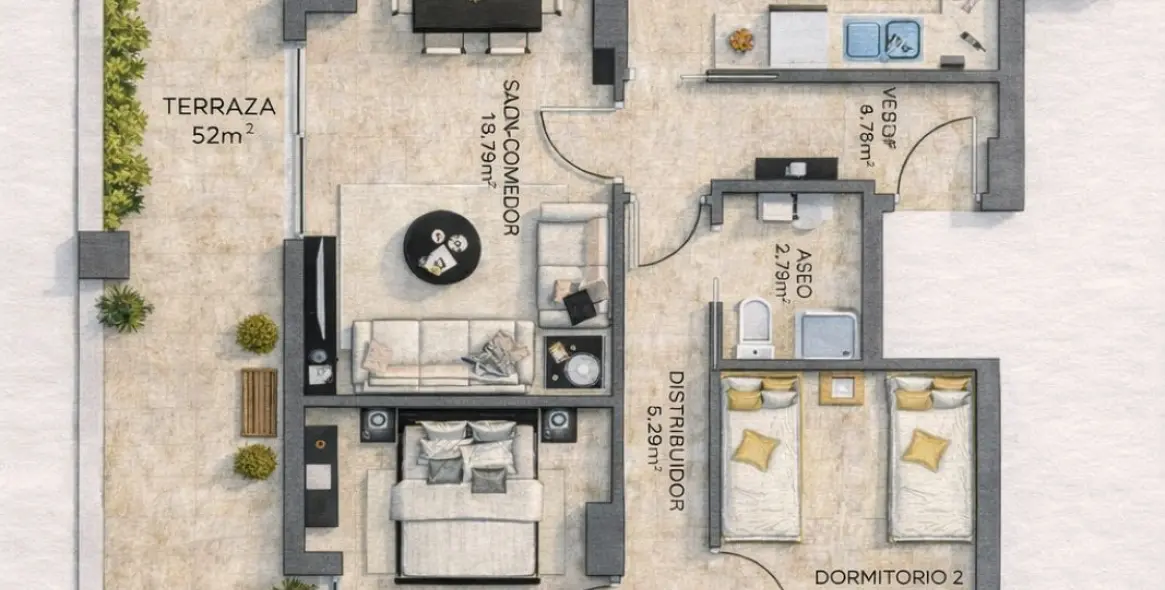 Продажа двухуровневого пентхауса в Torre del Mar 45