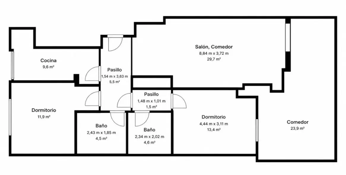 Venta de apartamento en planta media en Río Real 32