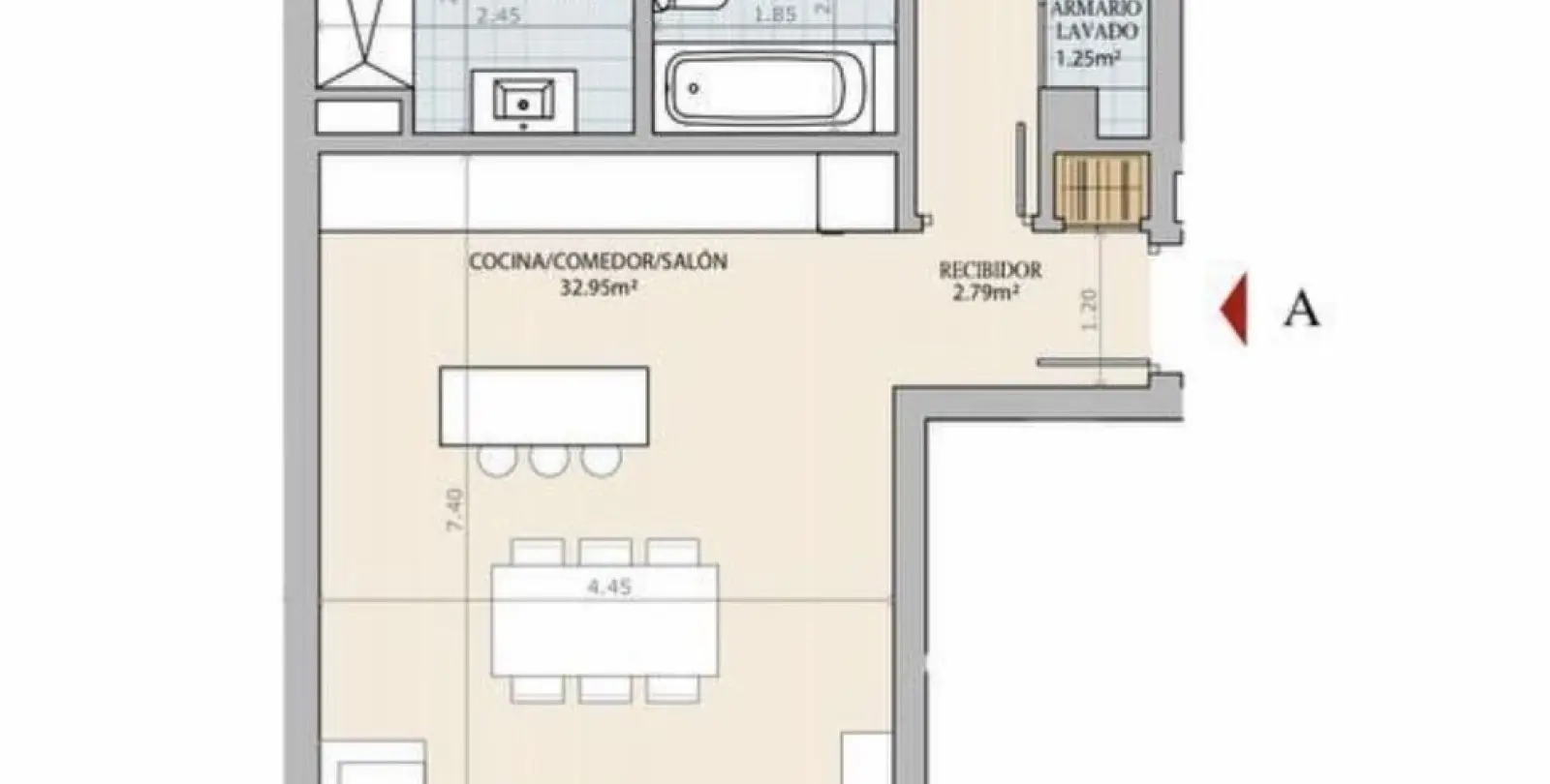 Venta de apartamento en planta media en El Chaparral 39
