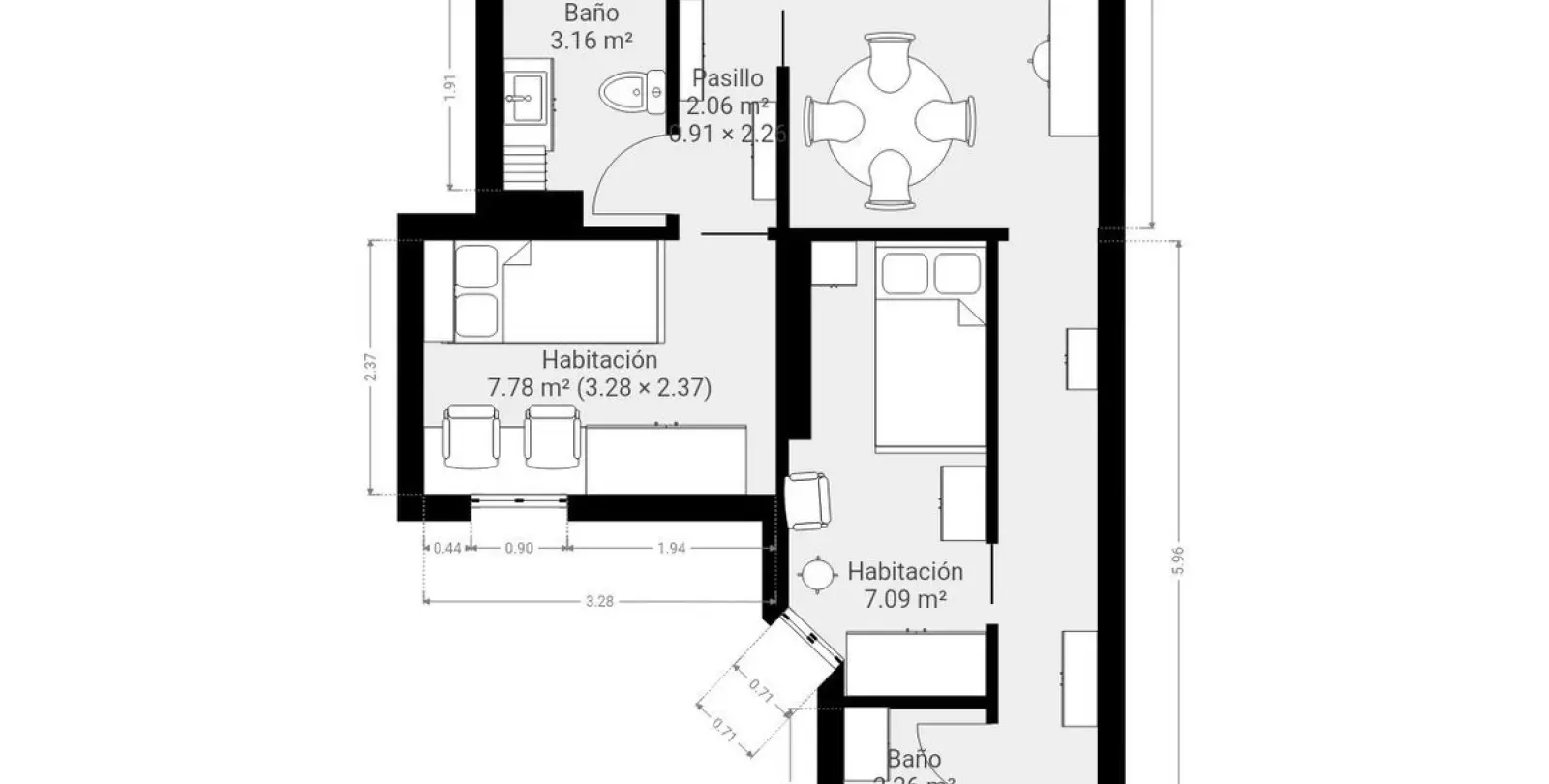 Продажа апартаментов на среднем этаже в La Victoria 48